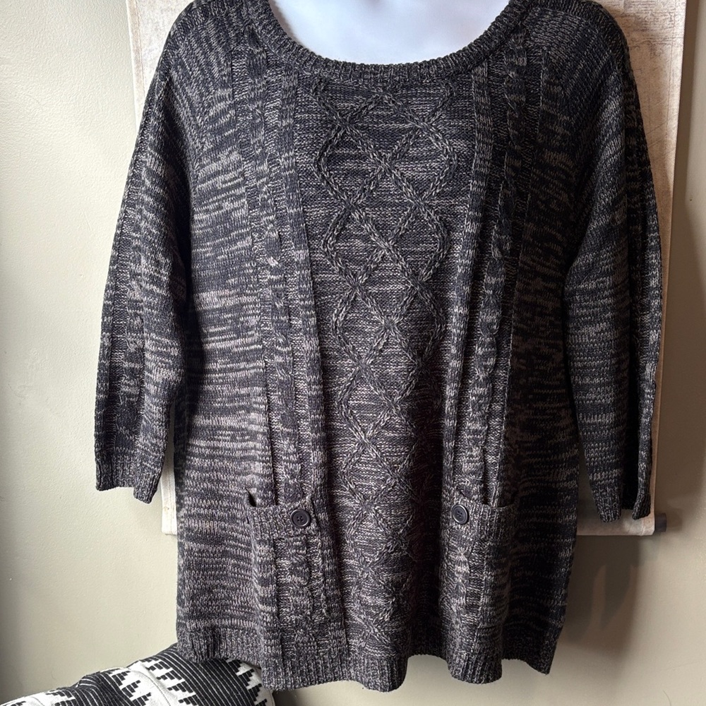 Charcoal Knit Women's Sweater